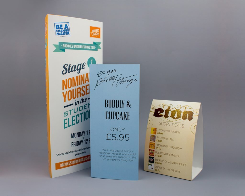 Table Tents Printing Welwyn Garden City