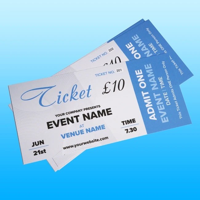 Tickets Printing Welwyn Garden City