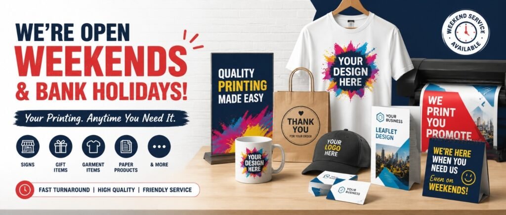 Weekend Printing Service Welwyn Garden City 